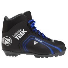 Trek Ботинки лыжные TREK Level 3 NNN ИК, цвет чёрный, лого синий, размер 36