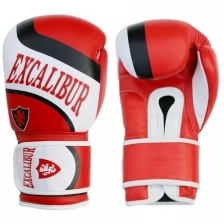 Перчатки боксерские Excalibur 8050/04 Red/White PU 14 унций